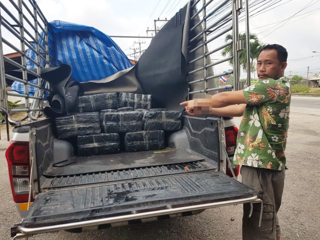 จับหนุ่มแหนมหมูขับรถรั้วขนกัญชา500กก.จากเหนือลงภาคใต้ 7