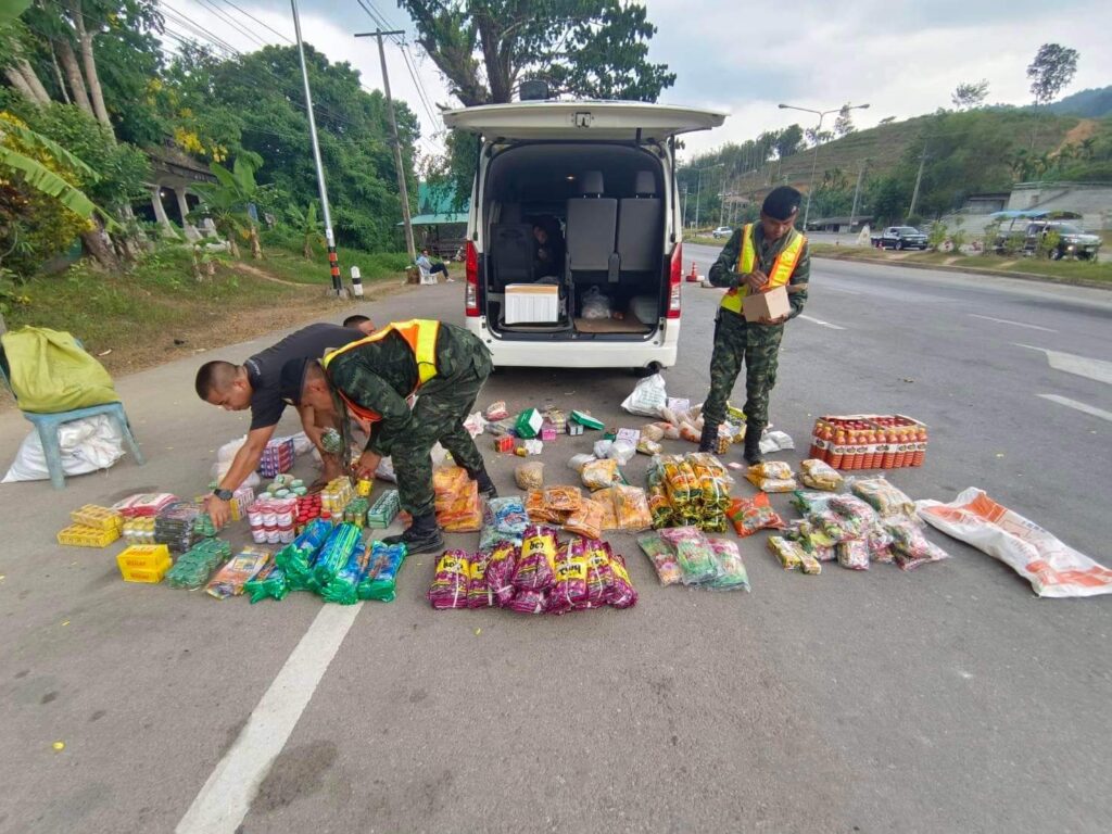 จับรถตู้ขนสินค้าเถื่อนพม่าส่งชุมพร 7