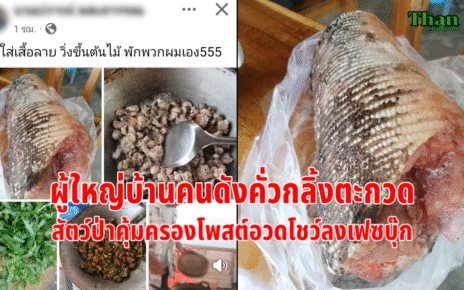 ผู้ใหญ่บ้านคั่วกลิ้งตะกวดโพสต์โชว์สื่อ