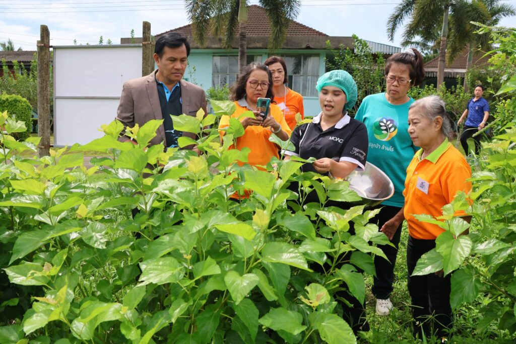 ชมรมสายใยรักแห่งครอบครัวดูงานศูนย์หม่อนไหม 19