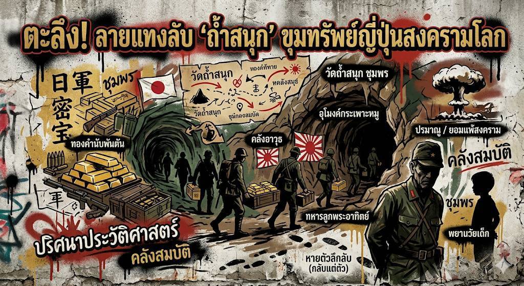 เปิดลายแทงลับ“ถ้ำสนุก”ขุมทรัพย์กองทัพญี่ปุ่น 14
