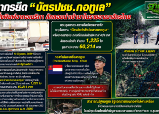 ยึดบัตรปชช.กะเหรี่ยงกอทูเล 36