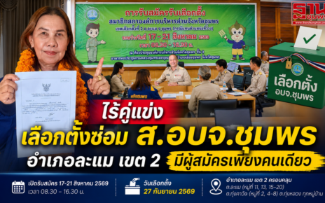 ไร้คู่แข่งเลือกตั้งซ่อม ส.อบจ.ชุมพรละแมเขต 2 27