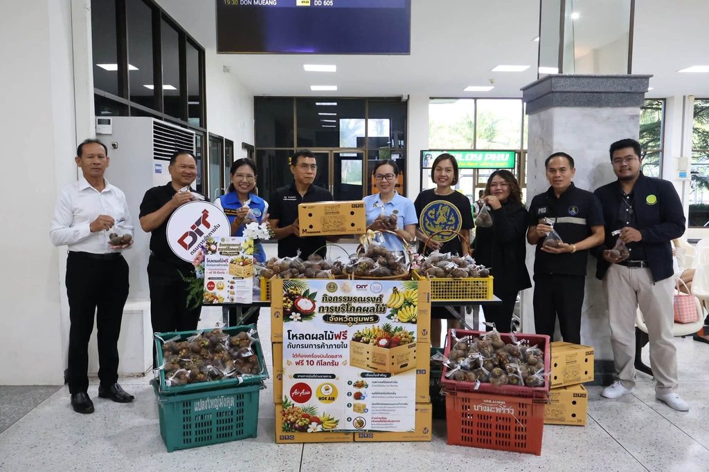 ชุมพรกระจายผลไม้ผ่านสนามบิน 10